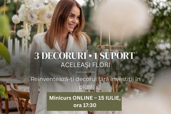 🌀 Curs online: 3 Decoruri • 1 Suport – Reinventează-ți decorul fără investiții în plus!