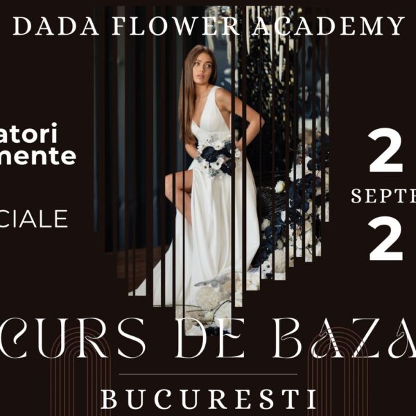 Curs de Bază pentru Decoratori de Evenimente cu Flori Artificiale – București, 23–25 Septembrie 2025