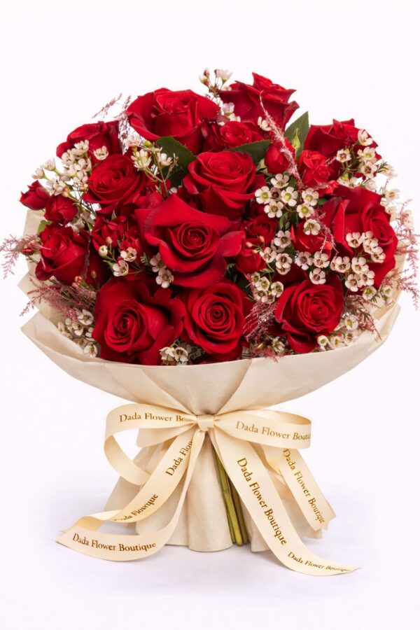 buchet trandafiri rosii