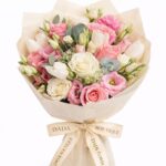 buchet flori pastel