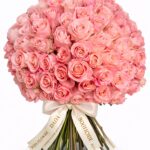 buchet 101 trandafiri roz