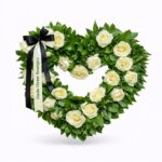 coroana funerara inima